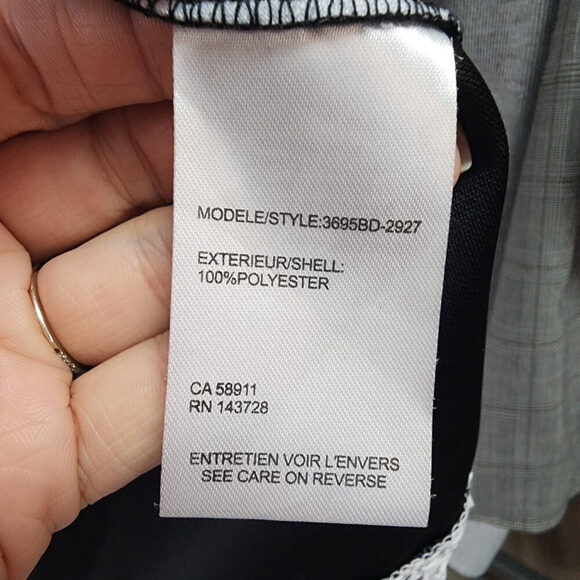 Tribal Black & White Golf Active Sleeveless Top Size M - Picture 7 of 8